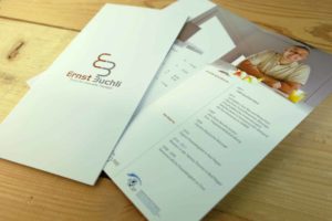 Flyer für Ernst Buchli