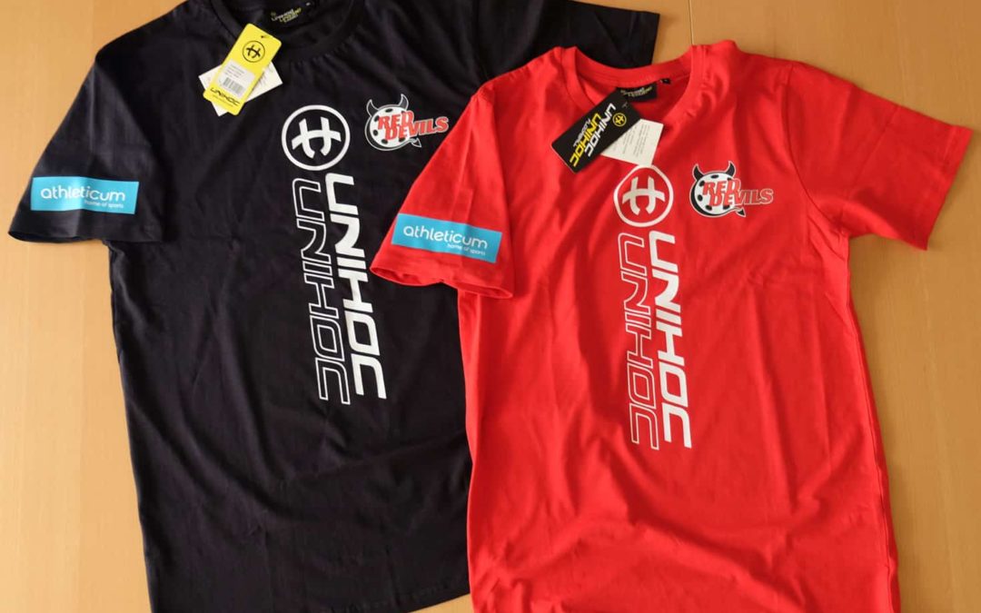 Red Devils Unihoc Baumwoll T-Shirts