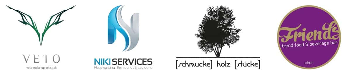 Logo Design Veto, Niki Services, schmucke Holz Stücke und Friends