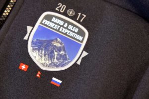 Textildruck Bekleidung für Everest Expedition 2017