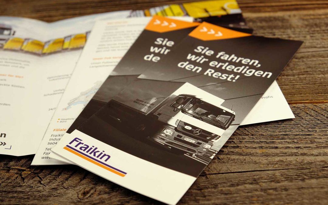 Falzflyer für Fraikin in Echandens