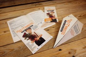 Flyer sowie Programm zu einem Konzert der Singschule Chur