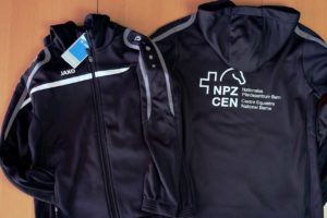 Trainingsjacken bedruckt für das Nationale Pferdezentrum in Bern