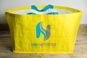 Bedruckte "Ikea Style" Taschen für Niki Services in Domat Ems