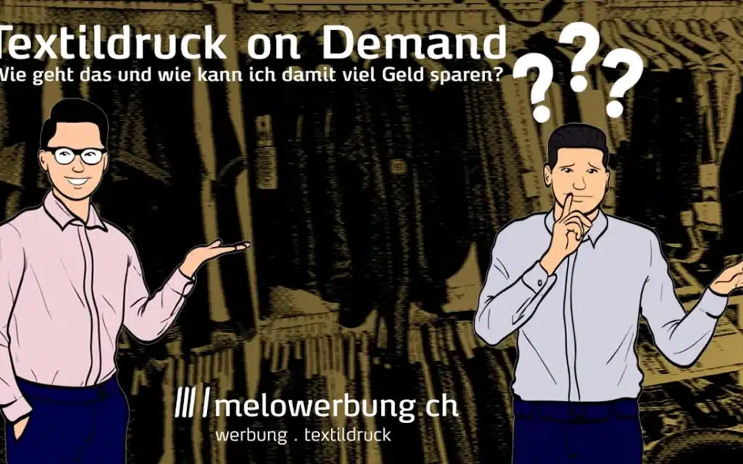 Mit Textildruck on Demand Geld sparen. Wir zeigen Ihnen wie.
