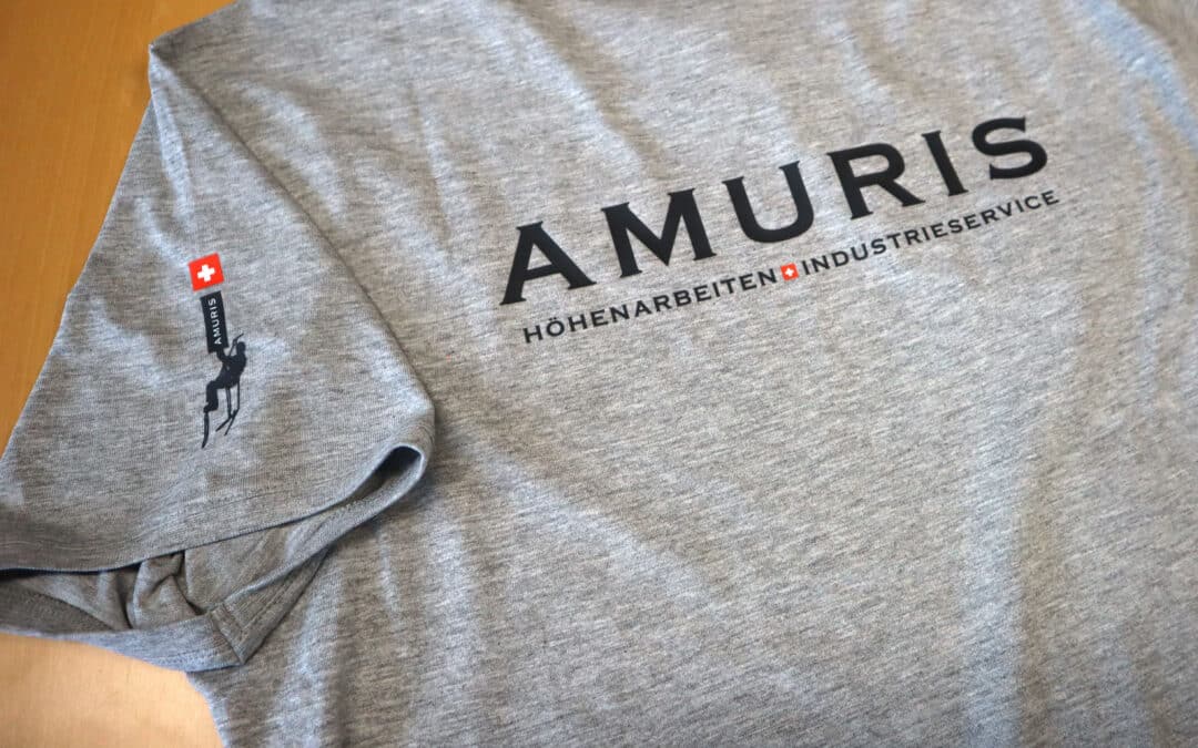 T-Shirts für die Amuris AG bedruckt
