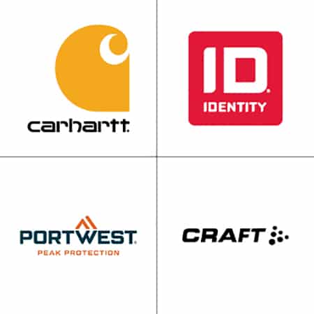 Rukka, ID und macseis Logos unsere Marken für den textildruck