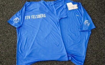 Bedruckte Sportshirts von Craft für den Frauenturnverein Felsberg