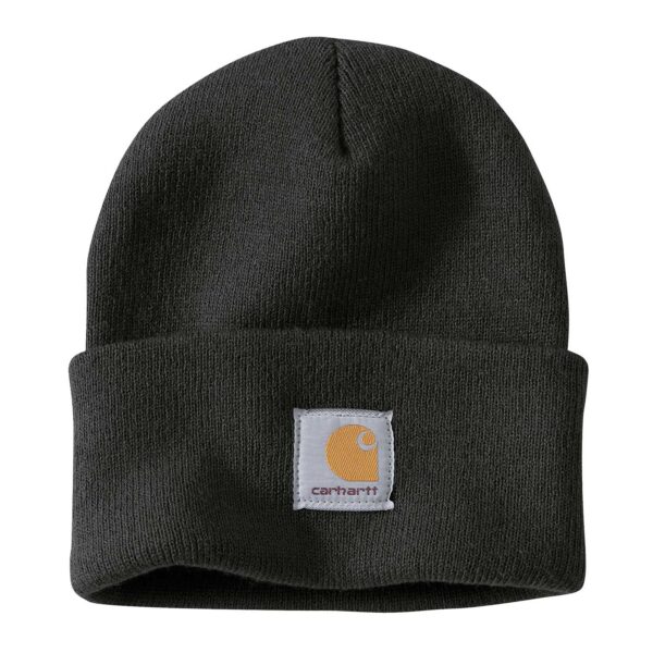 Carhartt Beanie A18 - Schwarze Mütze mit Logo