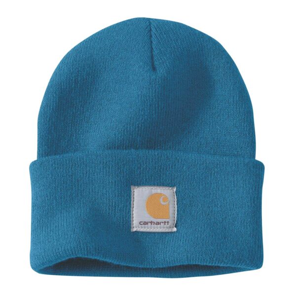 Carhartt Beanie A18 - Blaue Mütze mit Logo