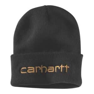 Carhartt Thinsulate isolierte Logo Mütze schwarz - Warm und stylisch für den Winter