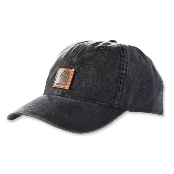 Carhartt Canvas Cap AH0289 - Robuste und bequeme Baseballmütze aus Baumwolle in schwarz