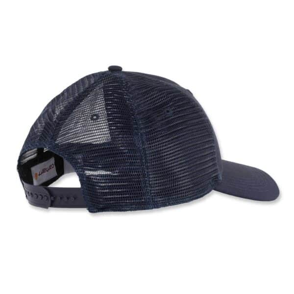 Rückseite der Carhartt RUGGED PROFESSIONAL™ SERIES CANVAS MESH BACK CAP - Robuste und bequeme Kappe in der Farbe Navy.