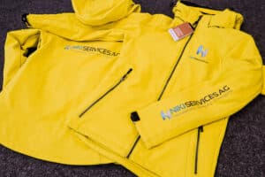 Der Winter kann kommen, Textildruck für den Winter