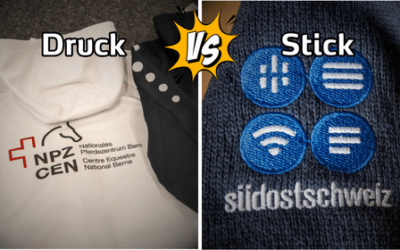 Drucken oder Sticken? Was besser zu deinem Unternehmen passt