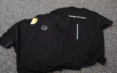 T-Shirts bedruckt für die Hexagon Robotics